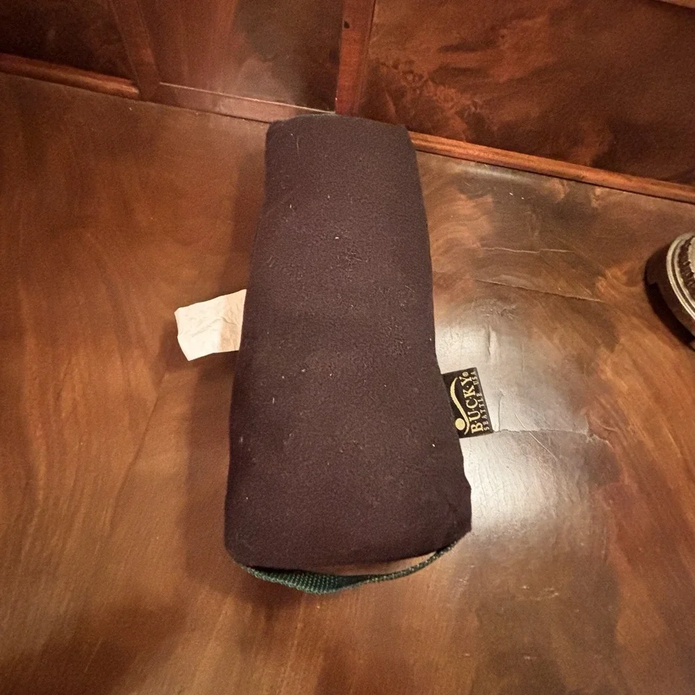 Bucky‎ Buckwheat Lumbar Support Pillow Roll 15x6 Black Ergonomic Back Cushion